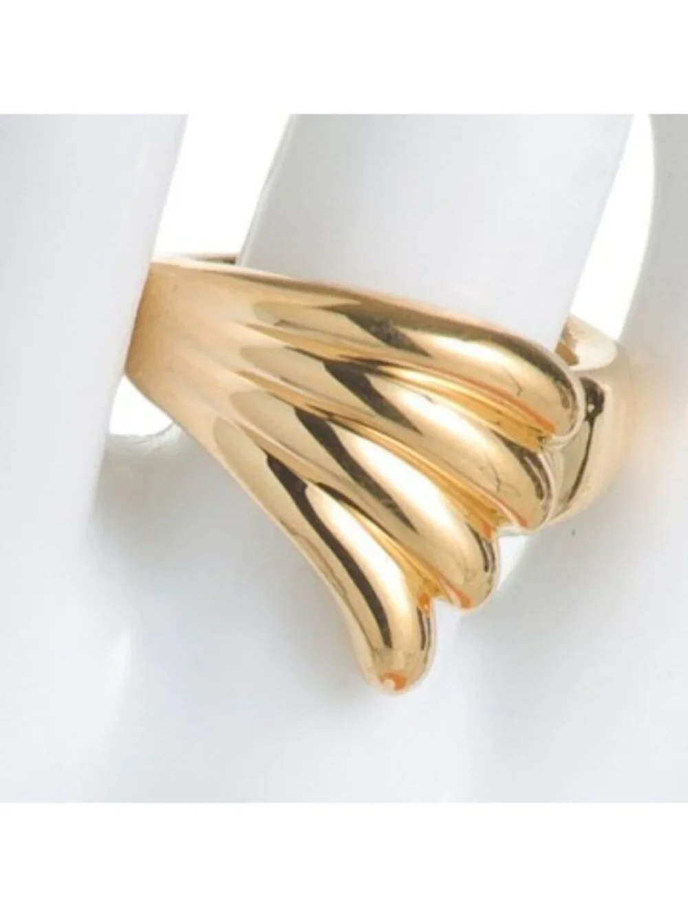 MILOR GOLD Made In Italy 14kt Gold Tail Fish Ring